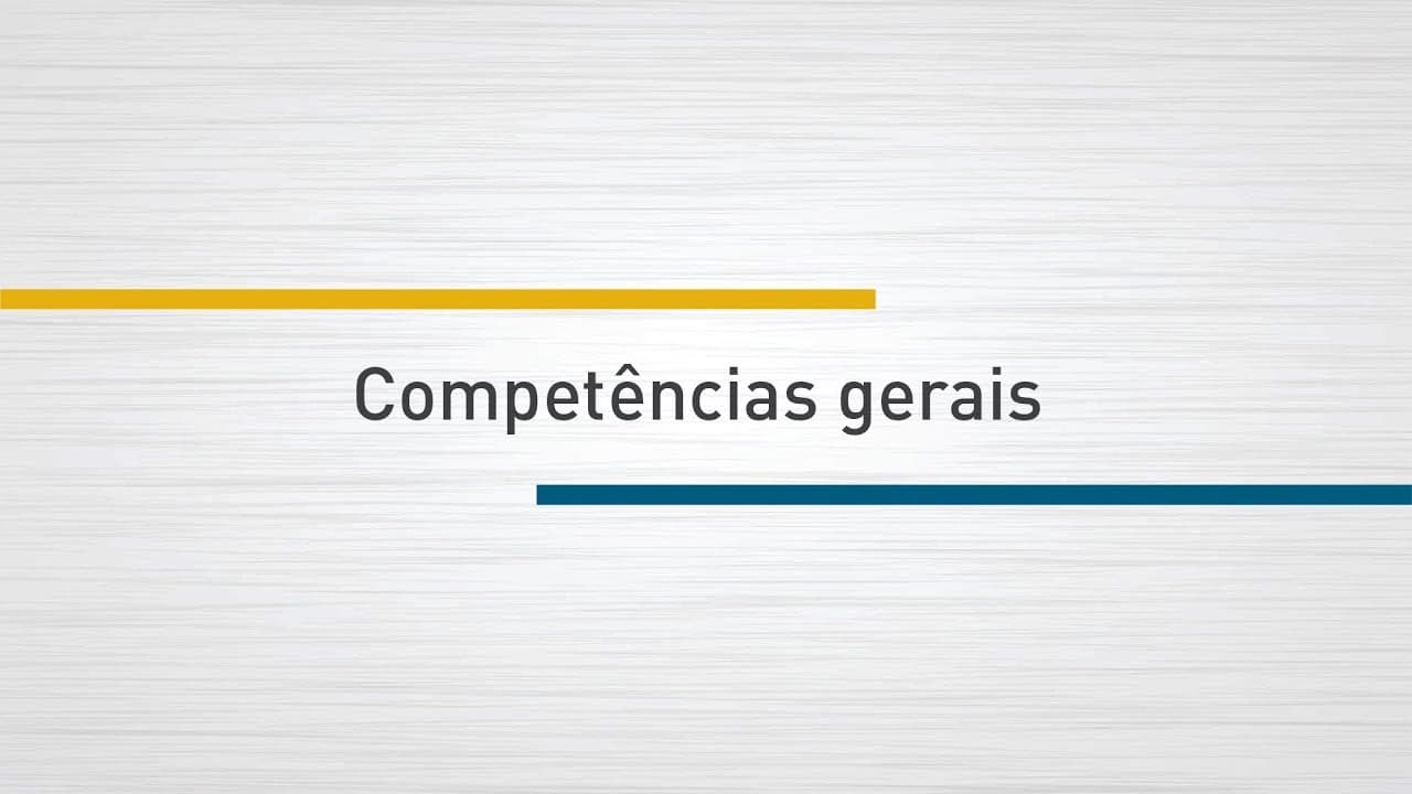 Thumbnail: BNCC | Competências gerais