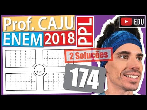 Thumbnail da aula: [ENEM 2018 PPL] 174 📓 ESCALA A figura a seguir representa parte da planta de um loteamento, em que