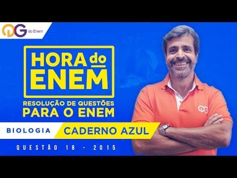Thumbnail da aula: HORA DO ENEM || 2015 || Questão 18 - Biologia (Caderno azul) - Prof Jose Drummond