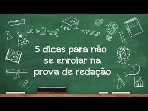 Thumbnail da aula: Videoaulas Poliedro | 5 dicas para não se enrolar na prova de redação do Enem