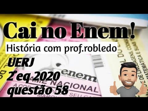 Thumbnail da aula: Cai ni Enem: UERJ 2020 - Do milagre brasileiro aos anos 1980