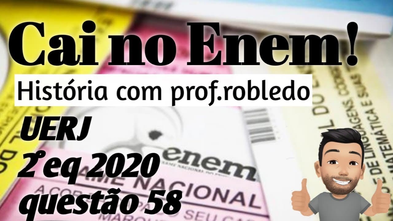 Thumbnail: Cai ni Enem: UERJ 2020 - Do milagre brasileiro aos anos 1980