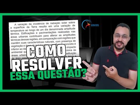Thumbnail da aula: (ENEM 2022) A variação da incidência de radiação solar sobre a superfície da Terra resulta em uma va