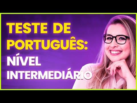 Thumbnail da aula: TESTE DE PORTUGUÊS: CONCORDÂNCIA VERBAL - EXERCÍCIOS RESOLVIDOS - Professora Pamba