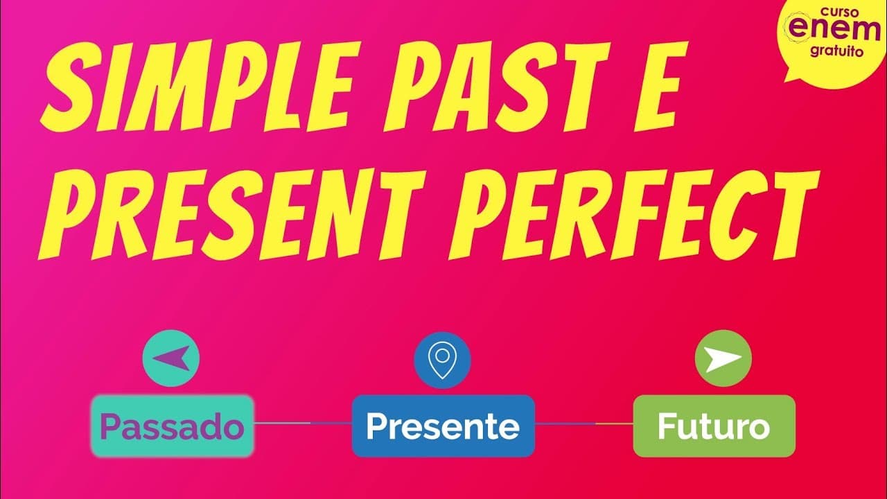Thumbnail: SIMPLE PAST E PRESENT PERFECT | Resumo de Inglês para o Enem