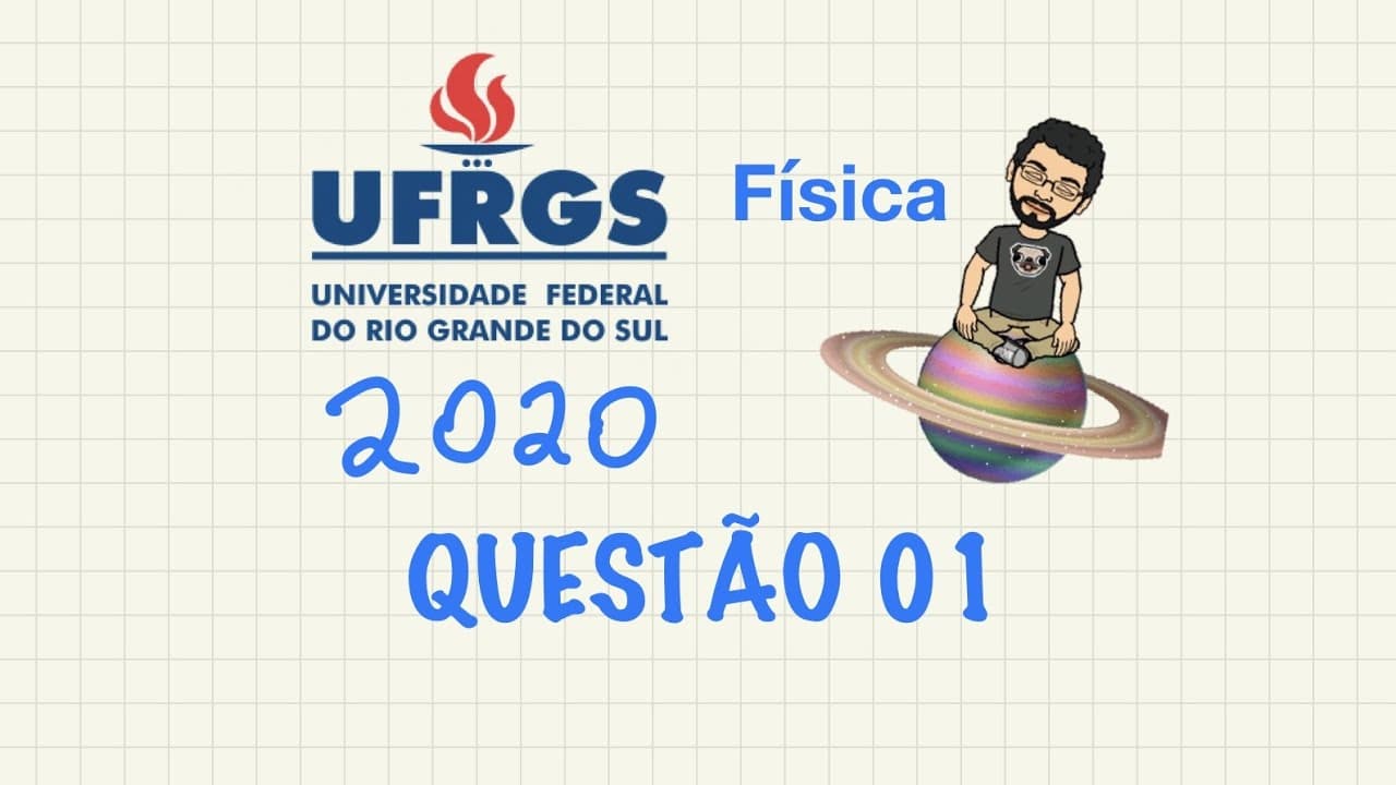 Thumbnail: UFRGS 2020 - Física - Questão 1 - Resolvida