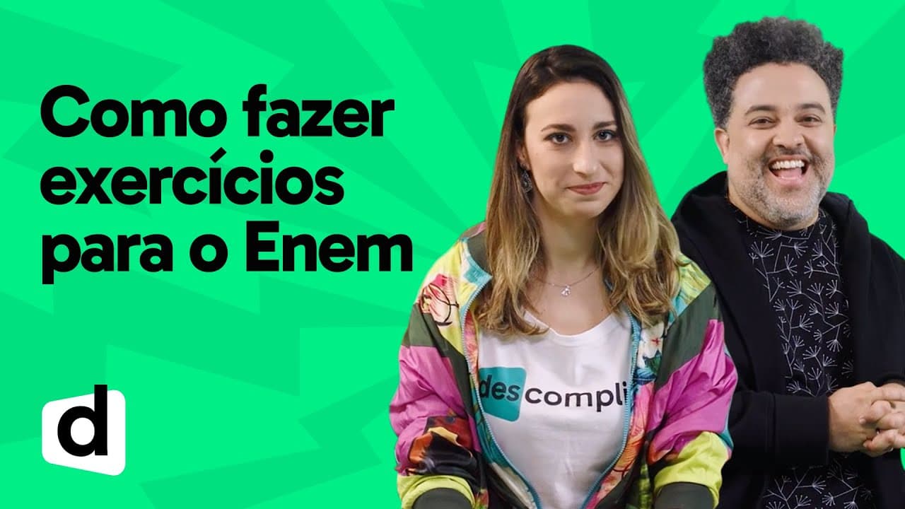 Thumbnail: O MELHOR JEITO DE FAZER EXERCÍCIOS E SIMULADOS PARA A PROVA | ESQUENTA ENEM | DESCOMPLICA