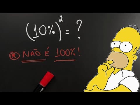 Thumbnail da aula: Quase TODO MUNDO erra isso: Quanto é 10%²?