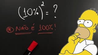 Quase TODO MUNDO erra isso: Quanto é 10%²?