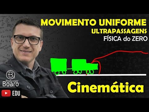 Thumbnail da aula: MOVIMENTO UNIFORME - Ultrapassagens - Cinemática - FÍSICA do ZERO  AULA 5