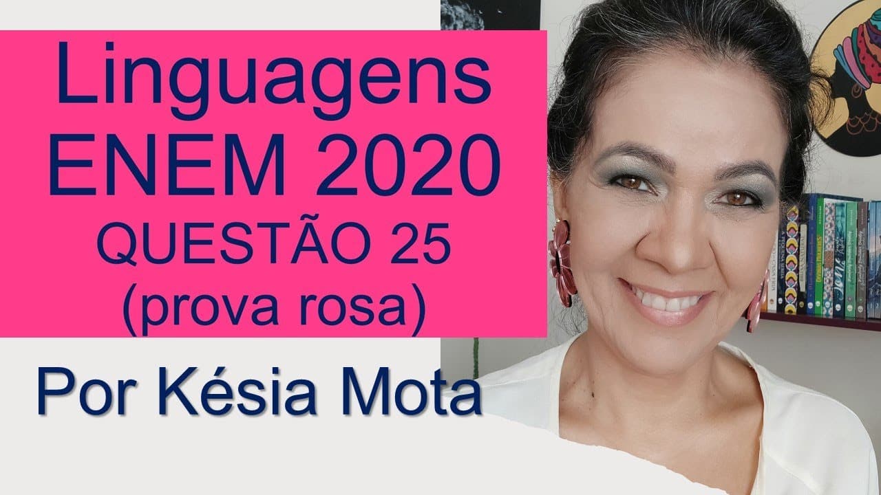 Thumbnail: Questão 25 do ENEM 2020 (prova rosa)