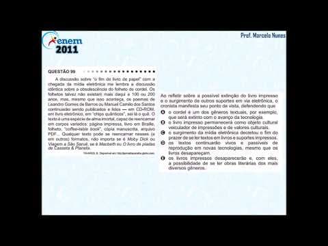 Thumbnail da aula: Enem 2011: compreensão de textos (livro digital).