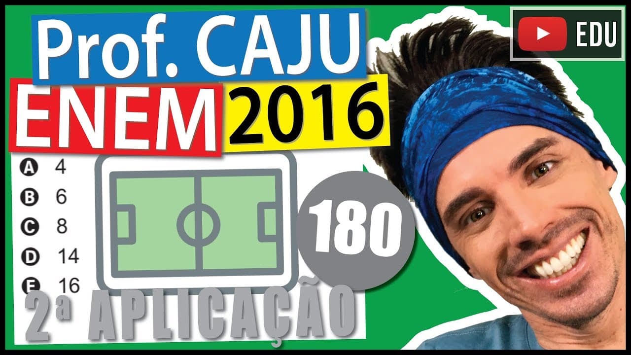 Thumbnail: [ENEM 2016 2Ap] 180 📓 REGRA DE TRÊS Um clube tem um campo de futebol com área total de 8 000 m2