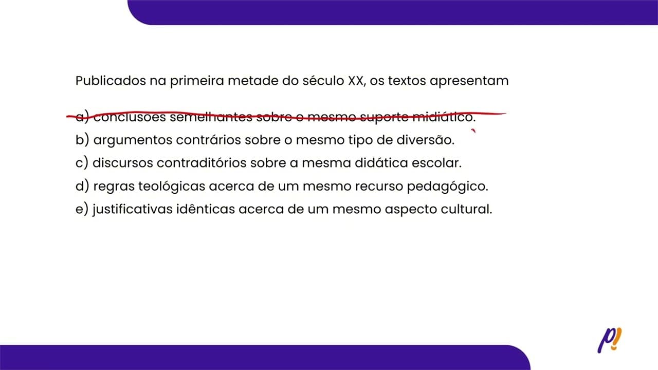Thumbnail: ENEM 2025 | Publicados na primeira metade do século XX, os textos apresentam...