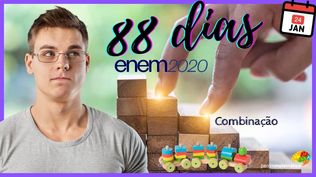 Thumbnail: 🚂Questão 88 dias Enem 2020 - Combinação🚂