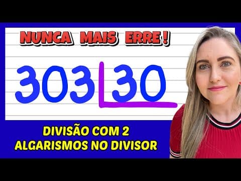 Thumbnail da aula: NUNCA MAIS ERRE DIVISÃO! É AQUI QUE VOCÊ ERRA! APRENDA COMO FAZER DIVISÃO!