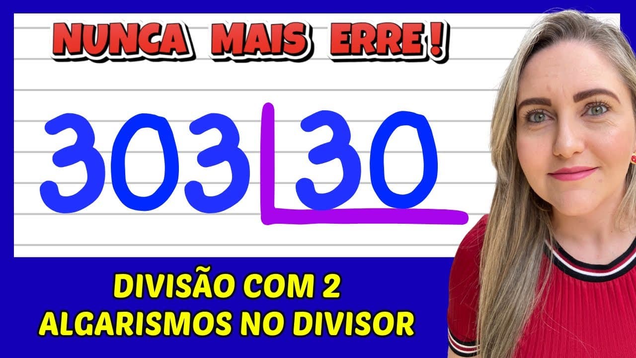 Thumbnail: NUNCA MAIS ERRE DIVISÃO! É AQUI QUE VOCÊ ERRA! APRENDA COMO FAZER DIVISÃO!