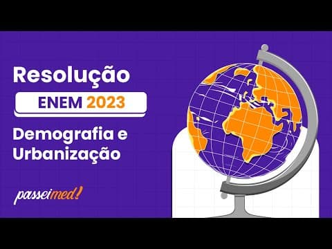 Thumbnail da aula: ENEM 2023 - DEMOGRAFIA E URBANIZAÇÃO | Diversos são os fatores causadores da degradação do solo...