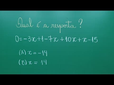 Thumbnail da aula: QUAL É A RESPOSTA CORRETA? EQUAÇÃO DO 1º GRAU - Professora Angela Matemática
