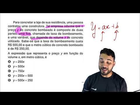 Thumbnail da aula: ENEM 2023 - PARA CONCRETAR A LAJE DE SUA RESIDÊNCIA, UMA PESSOA CONTRATOU... | MATEMÁTICA COM LIMA