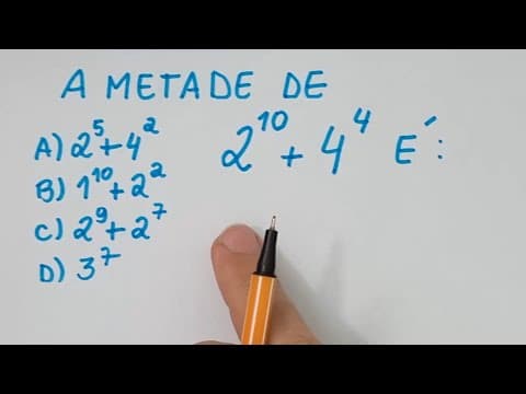 Thumbnail da aula: 🔥 HELP MATEMÁTICA BÁSICA - Consegue fazer essa de Potências? -  #295