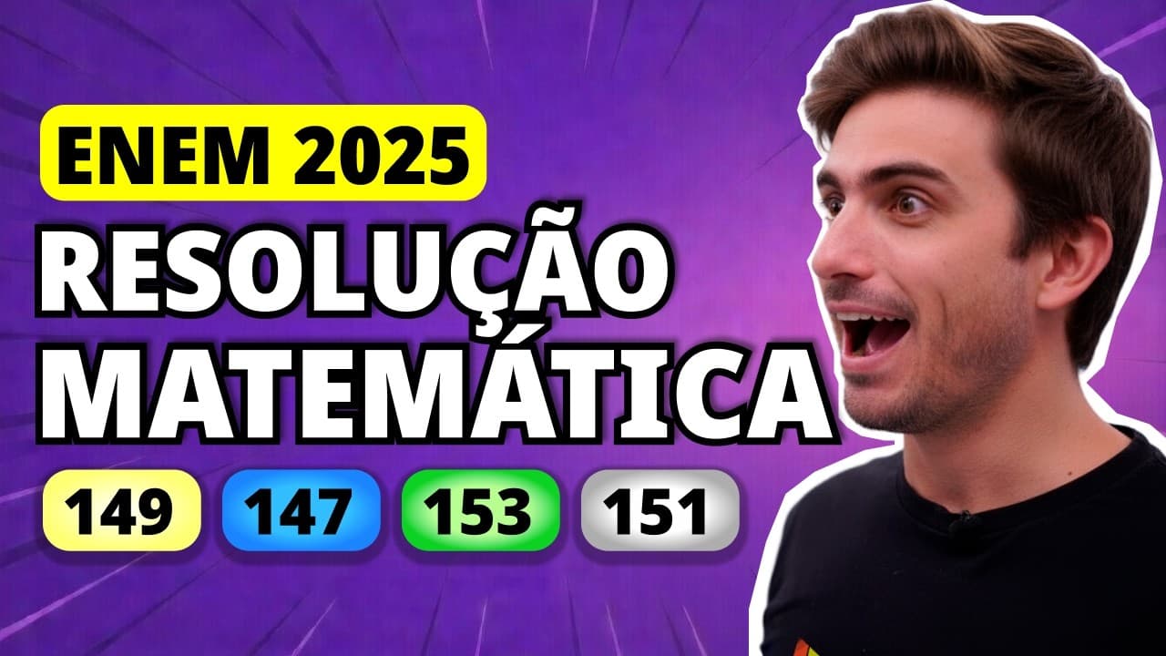Thumbnail: ENEM 2025 Matemática – Questão 149 | Uma escola de idiomas oferece cursos de inglês, espanhol