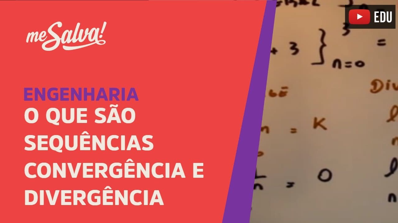 Thumbnail: Me Salva! Sequências - O que são sequências? Convergência e divergência