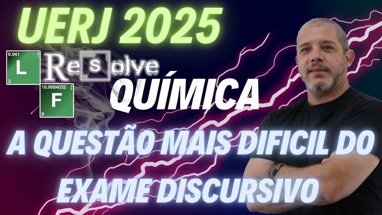 Thumbnail: UERJ 2025 2ª Fase As células eletrolíticas A e B, com eletrodos inertes, contendo soluções aquosas d
