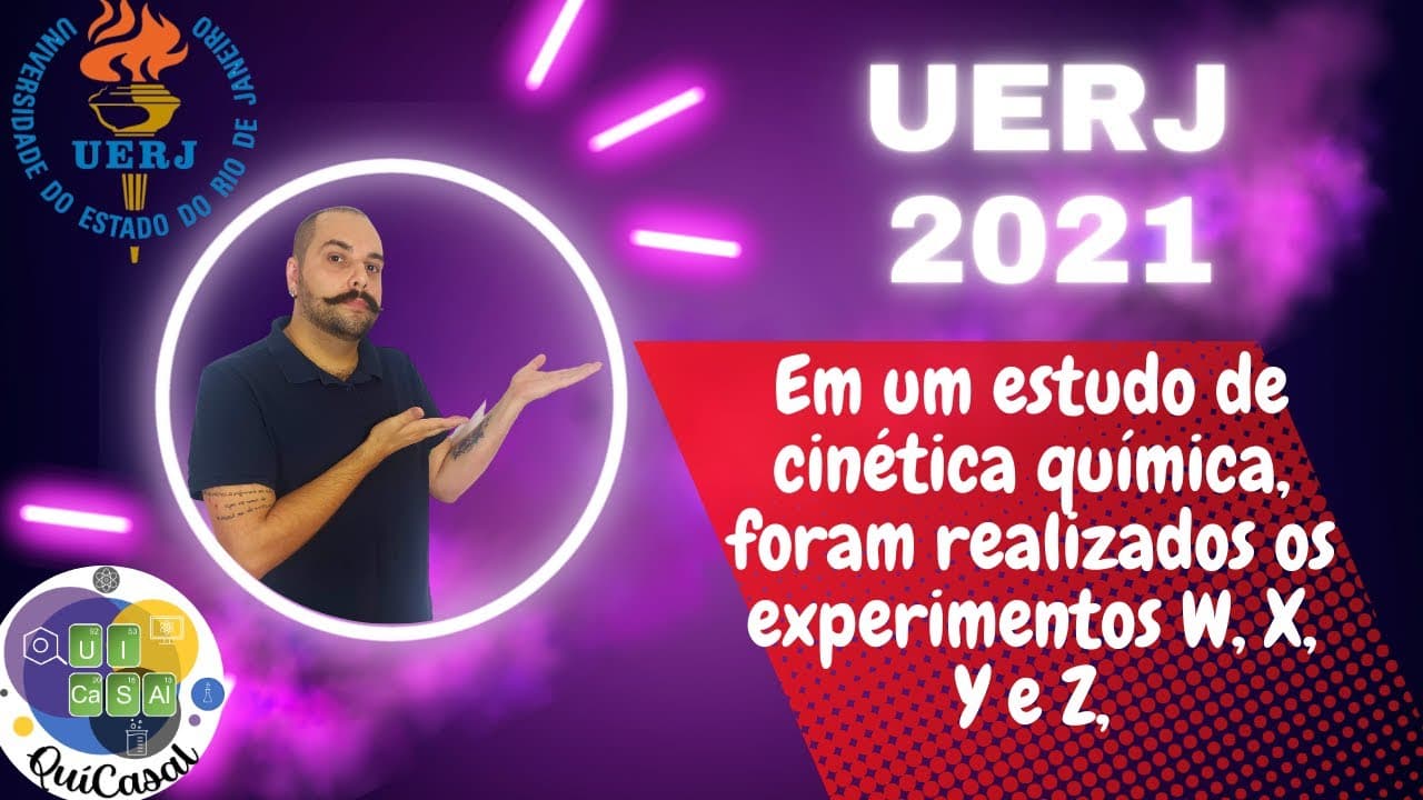 Thumbnail: UERJ 2021 - Em um estudo de cinética química, foram realizados os experimentos W, X, Y e Z, nos