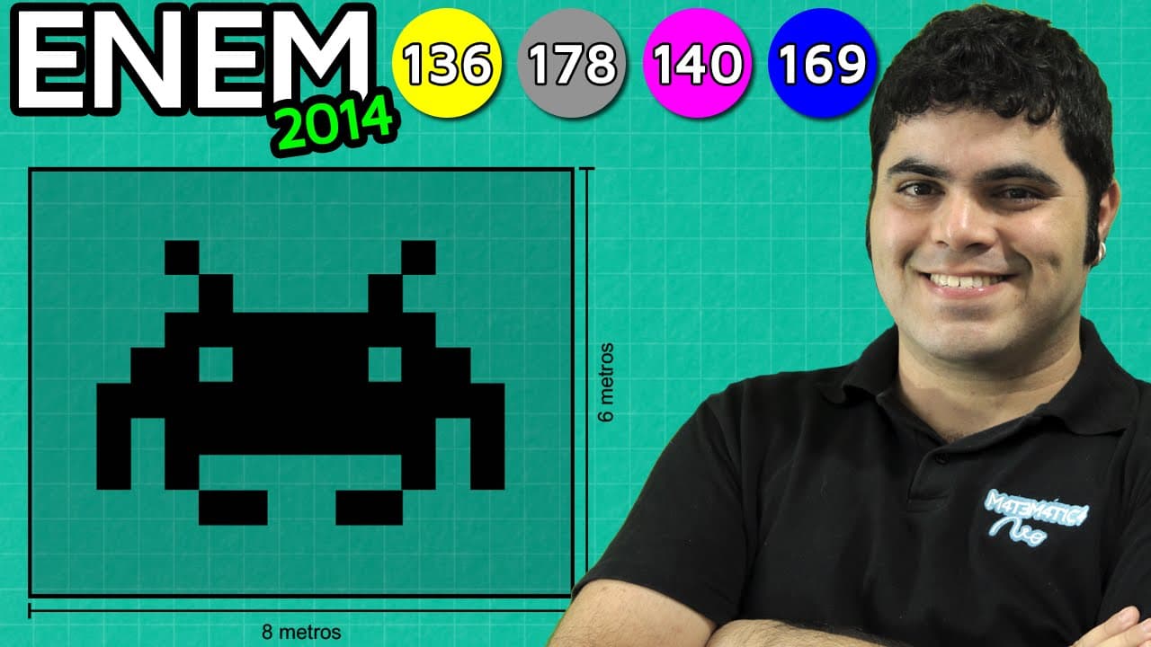 Thumbnail: ENEM 2014 Matemática #34 - Escala numa Gravura