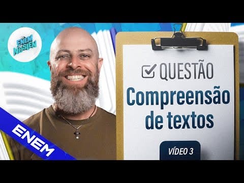 Thumbnail da aula: COMO resolver QUESTÕES de COMPREENSÃO de TEXTO (Passo a Passo)?