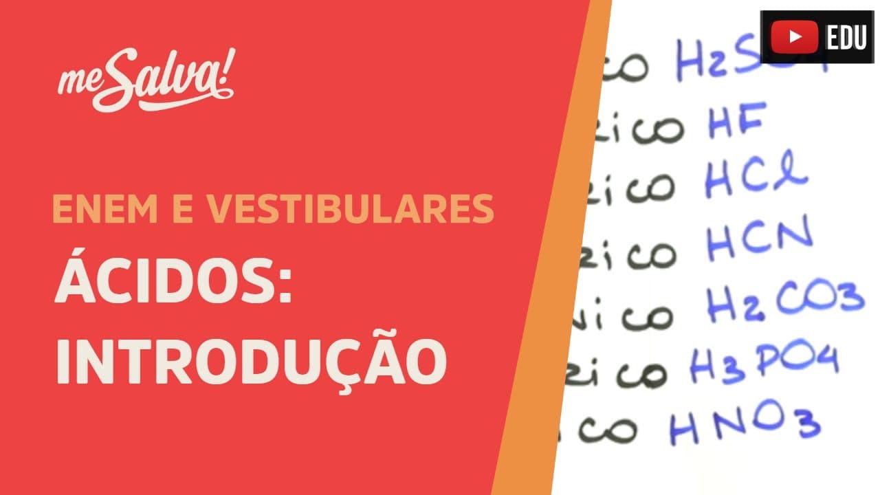 Thumbnail: Me Salva! INO01 - Funções Inorgânicas - Ácidos: Introdução