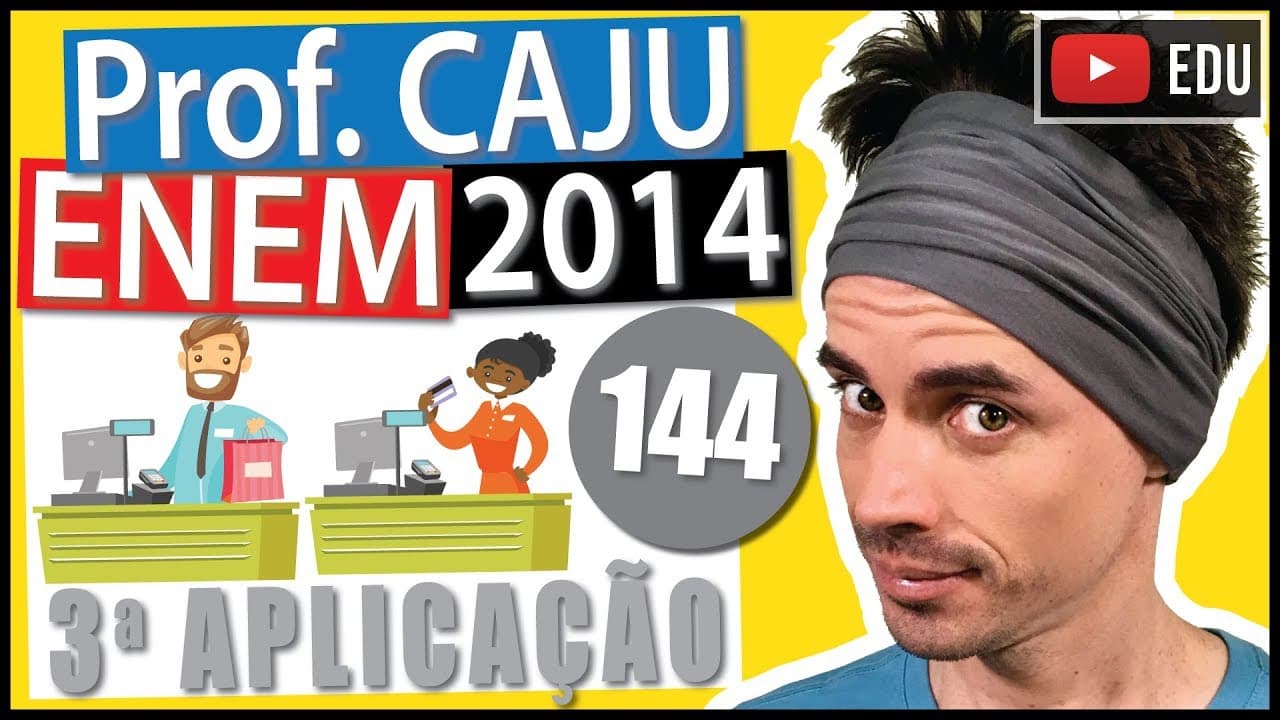 Thumbnail: [ENEM 2014 3Ap] 144 📓 REGRA DE TRÊS Estudo com funcionários que trabalham como caixas de