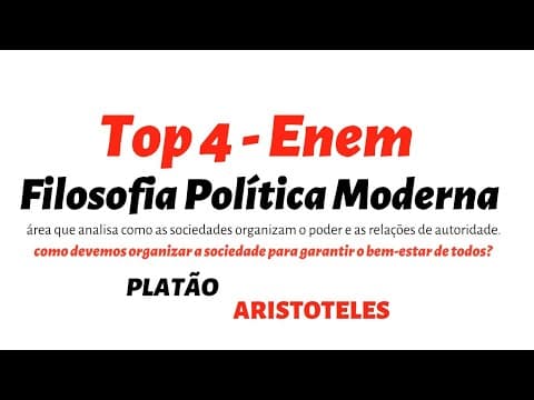 Thumbnail da aula: TOP 4 - ENEM - FILOSOFIA POLITICA