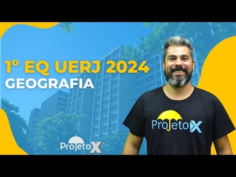 Thumbnail da aula: Resolução 1º EQ UERJ 2024 - GEOGRAFIA | Prof. Zé Bonner | Ao Vivo