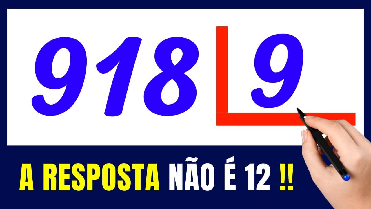 Thumbnail: 😱NUNCA MAIS ERRE DIVISÃO!!!  Matemática básica todo dia.📚🚀