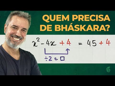 Thumbnail da aula: COMPLETAR QUADRADOS: uma alternativa para a fórmula de Báskara! [Horizontal]