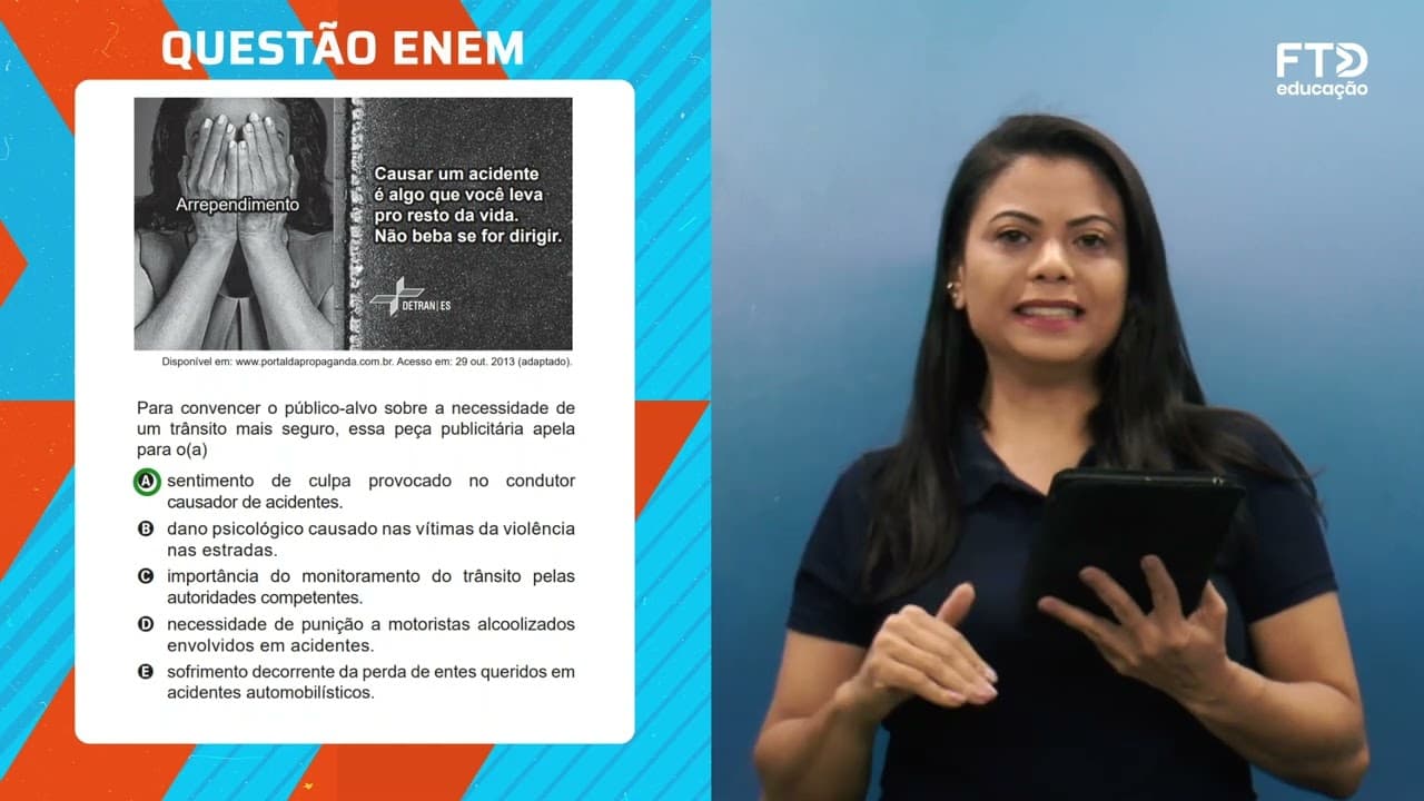 Thumbnail: FTD Resolve – Enem 2022 | Linguagens – Questão 34 (prova rosa)