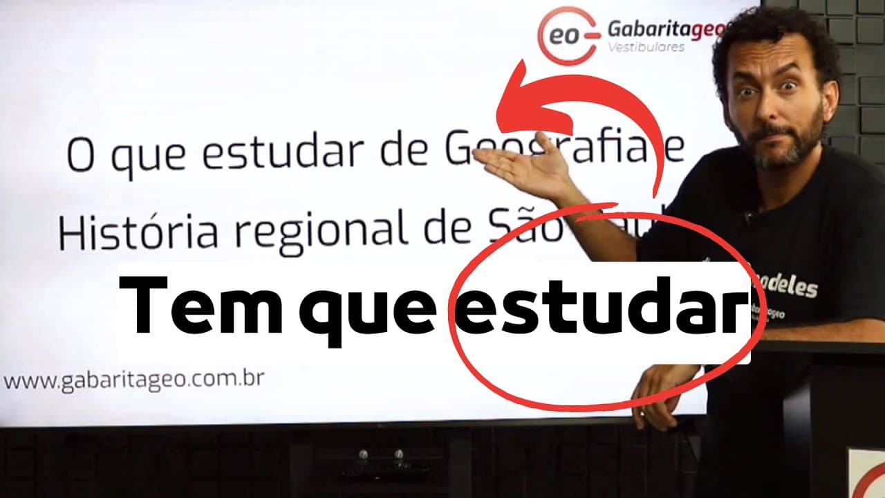 Thumbnail: 🟢 FUVEST 2025: O que estudar de Geografia e História |