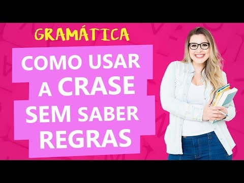 Thumbnail da aula: COMO SABER SE TEM CRASE? - Profa. Pamba