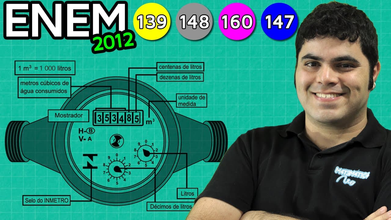 Thumbnail: ENEM 2012 Matemática #12 - Sistema de Numeração Decimal e Unidades de Medida