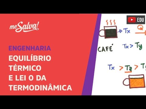 Thumbnail da aula: Me Salva! BPLT02 - Equilíbrio Térmico e Lei 0 da Termodinâmica - Termodinâmica e Gases