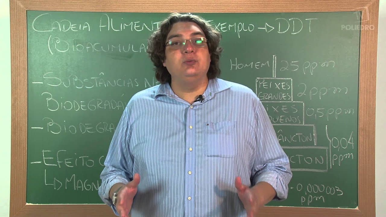Thumbnail: Videoaulas Poliedro | Enem | Cadeia Alimentar: Bioacumulação