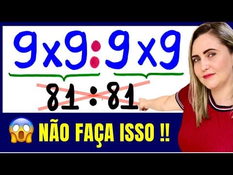 Thumbnail da aula: 😱🤯A MAIORIA ERRA NA HORA DE RESOLVER ESSA EXPRESSÃO!!!