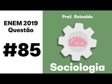 Thumbnail da aula: Enem 2019 - “Nossa cultura não cabe nos seus museus”. Sociologia - questão comentada.