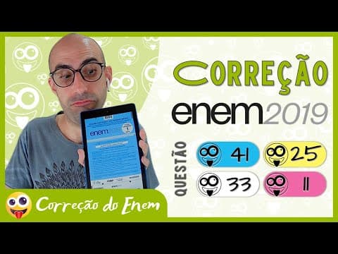 Thumbnail da aula: [CORREÇÃO DO ENEM] Questão 41 - Enem 2019 - Prova azul ▷ Ela nasceu lesma, mas queria ser escargot