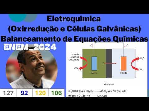 Thumbnail da aula: ENEM 2024_QUESTÃO 92_CADERNO AZUL_OXIRREDUÇÃO_CÉLULAS GALVÂNICAS_BALANCEAMENTO DE EQUAÇÕES QUÍMICAS