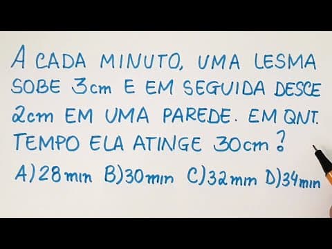 Thumbnail da aula: 🔥 HELP MATEMÁTICA BÁSICA - O Problema da Lesma - #118