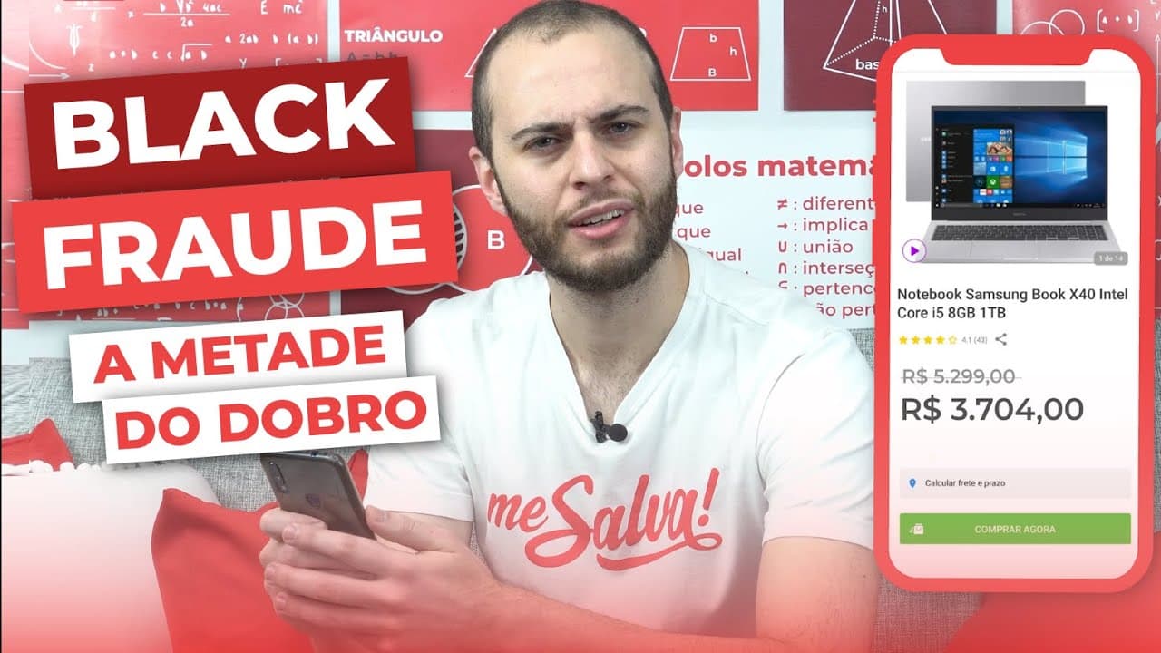 Thumbnail: Entenda o percentual de desconto | Com Esse Macete Eu Não Caio | É MEME OU AULA? | Me Salva! ENEM