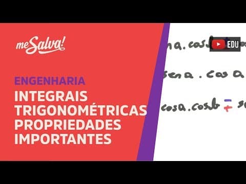 Thumbnail da aula: Me Salva! INT28 - Integrais Trigonométricas: Revisão de propriedades importantes